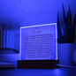 To My Daughter "My Greatest Gift" Acrylic Plaque