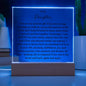 To My Daughter "My Greatest Gift" Acrylic Plaque