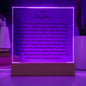 To My Daughter "My Greatest Gift" Acrylic Plaque