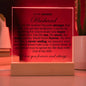 To My Amazing Husband "The Reason" Acrylic Plaque
