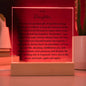 To My Daughter "My Greatest Gift" Acrylic Plaque