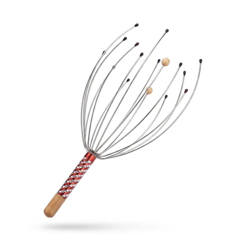 Wire scalp massager for hair and stress relief