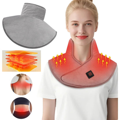 NeckSoothe™ USB Heated Neck & Shoulder Wrap — Instant Tension Relief