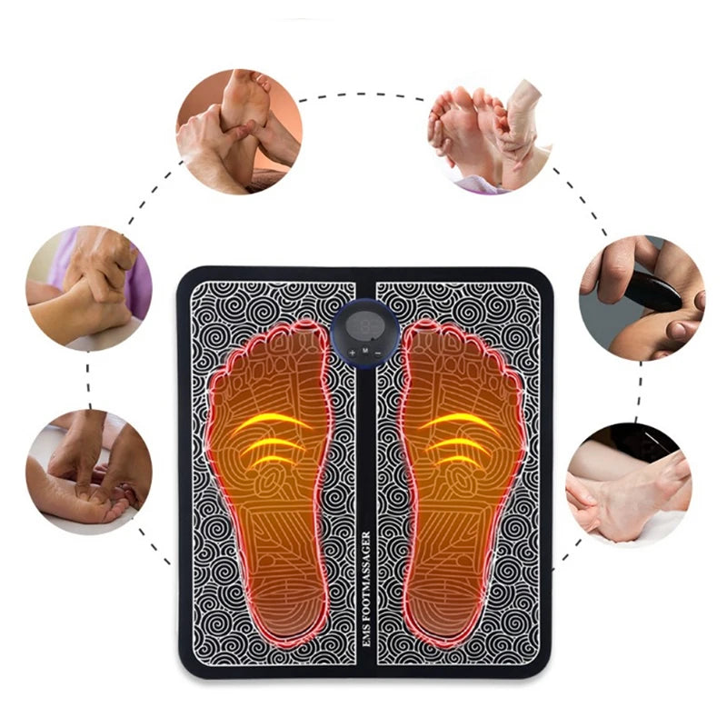 PulseStep™ EMS Foot Massager Pad | Plantar Fasciitis & Circulation