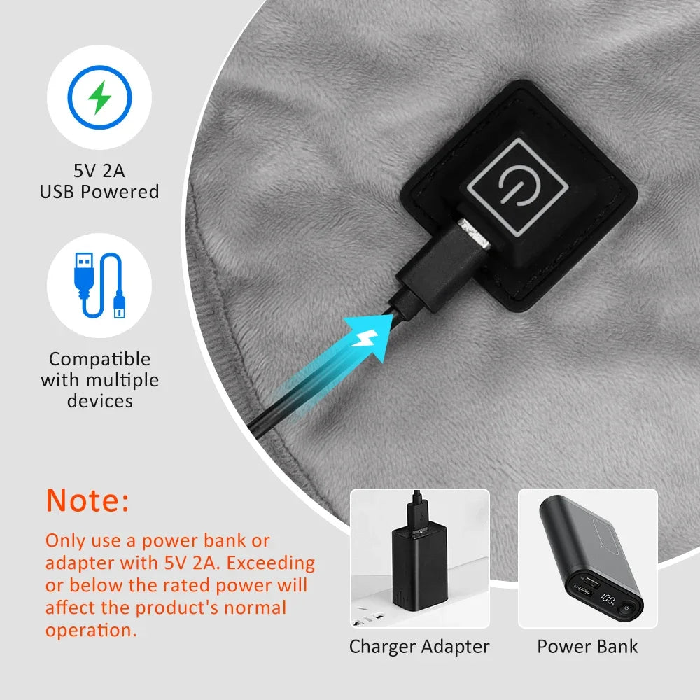 NeckSoothe™ USB Heated Neck & Shoulder Wrap — Instant Tension Relief