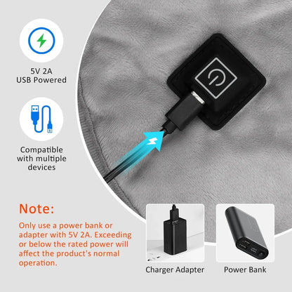 NeckSoothe™ USB Heated Neck & Shoulder Wrap — Instant Tension Relief