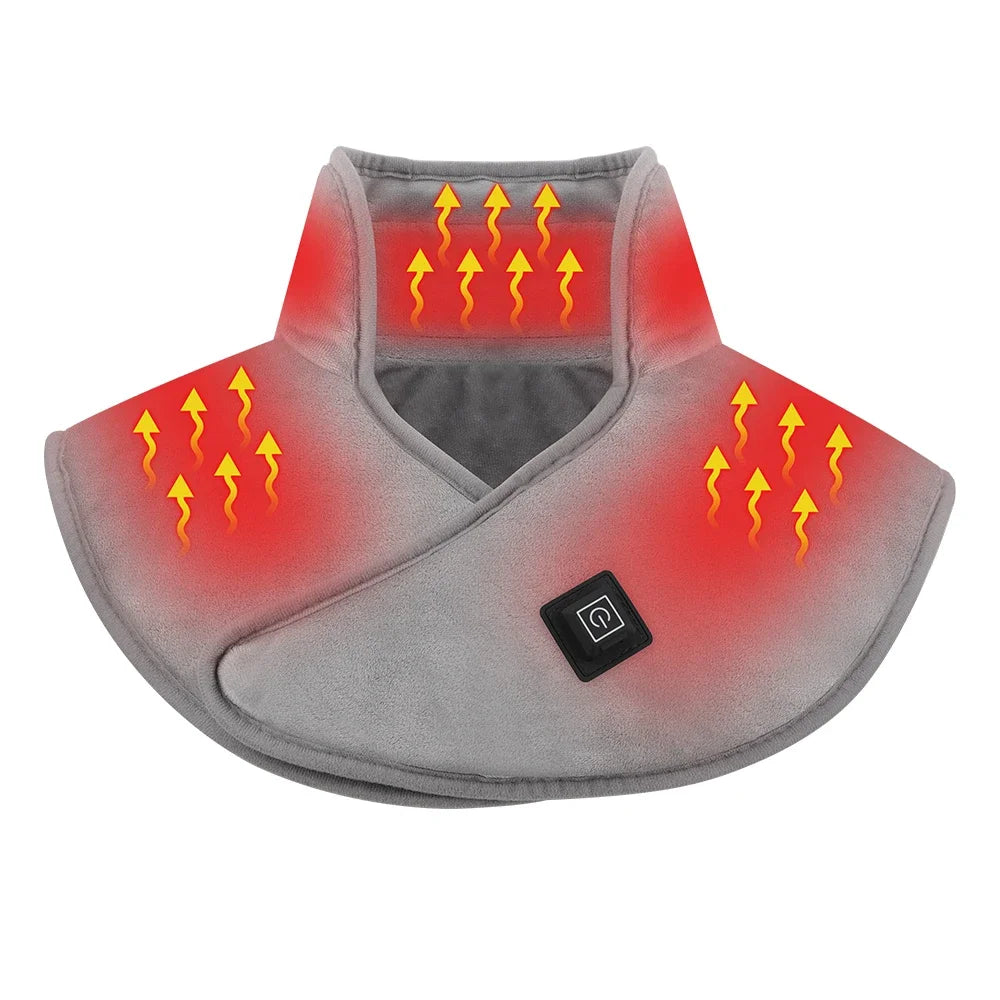 NeckSoothe™ USB Heated Neck & Shoulder Wrap — Instant Tension Relief