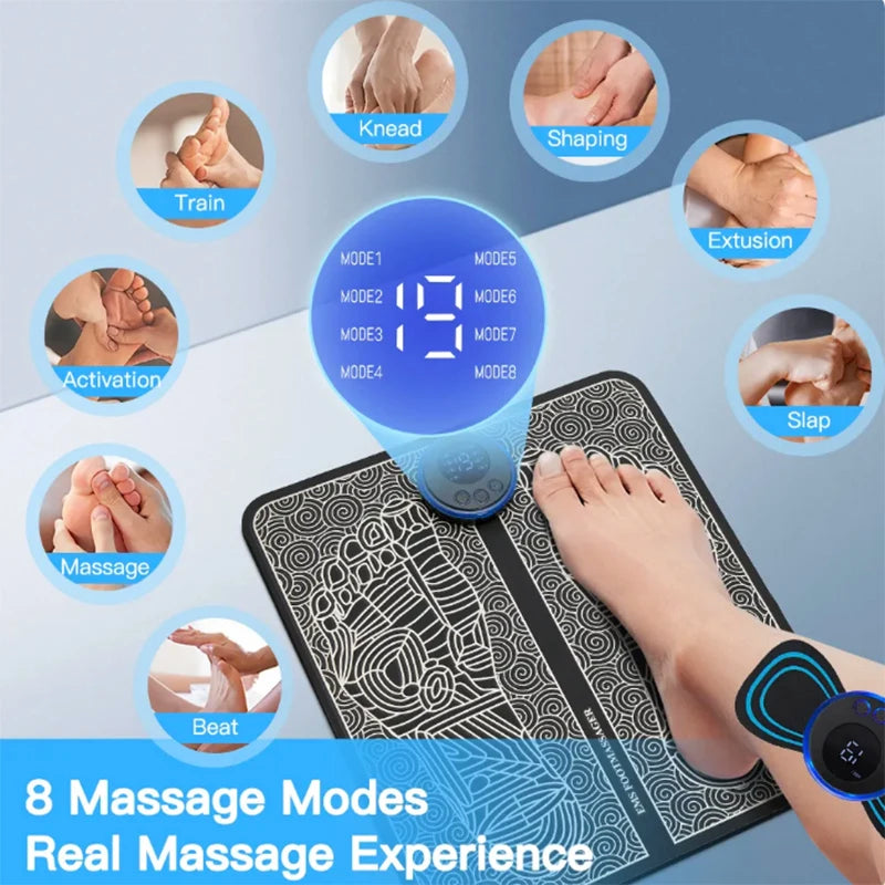 PulseStep™ EMS Foot Massager Pad | Plantar Fasciitis & Circulation