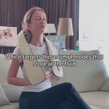 Lymphatic Transformation System massager in use - lymphatic drainage benefits