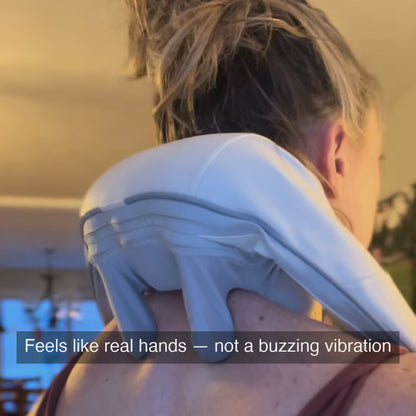 ThermaTouch heated neck and shoulder massager in use - customer perspective