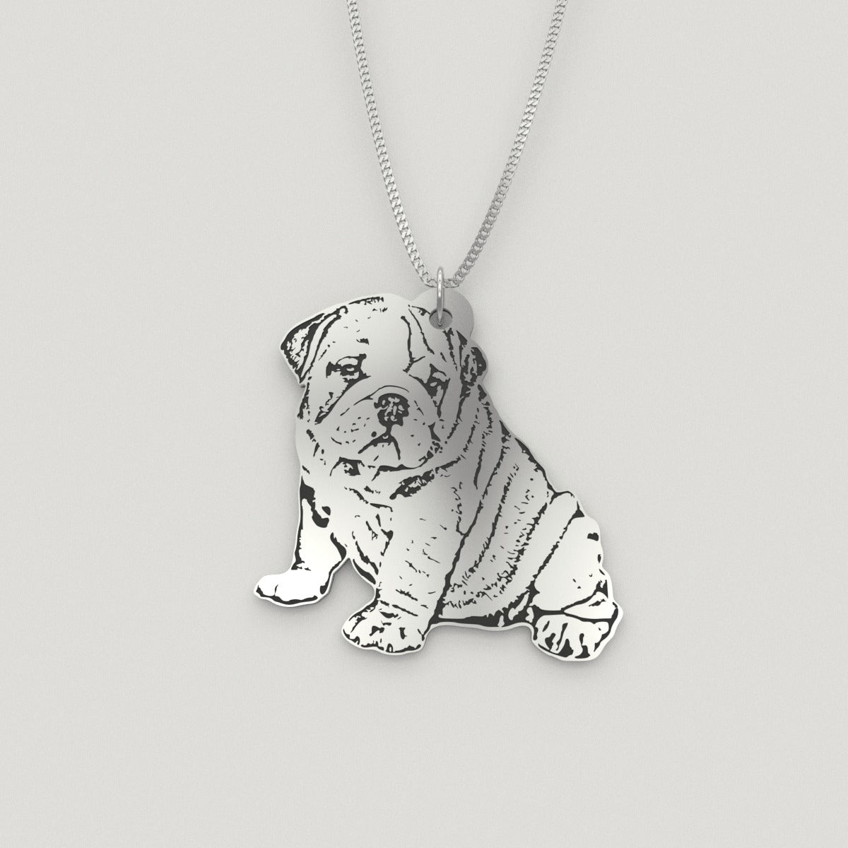 Engraved Photo Necklace With Beloved Pet
