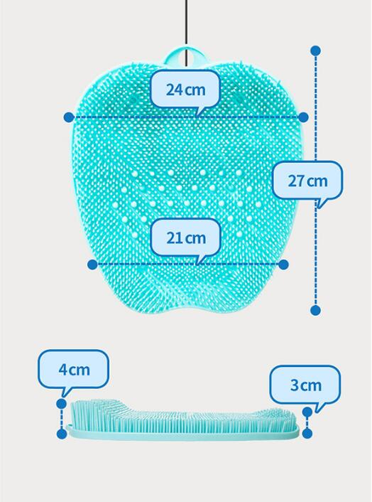 No Bending Shower Foot Massager Scrubber Mat