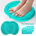 No Bending Shower Foot Massager Scrubber Mat