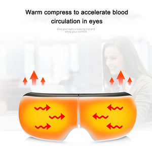 Bluetooth Smart Vibration Eye Massager Eye Care Device Hot Compress Glasses Instrument Music Foldable Eye Protection