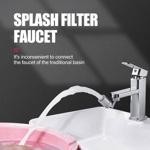 720 Degrees Universal Splash Filter Faucet Spray Head Anti Splash Filter Faucet Movable Kitchen Tap Water Saving Nozzle Sprayer