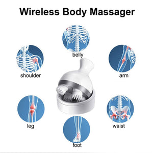 Waterproof Electric Head Massage Wireless Scalp Massager Prevent Hair Loss Body Deep Tissue Kneading
