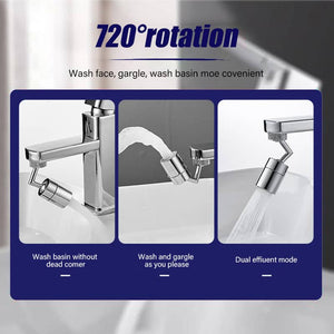 720 Degrees Universal Splash Filter Faucet Spray Head Anti Splash Filter Faucet Movable Kitchen Tap Water Saving Nozzle Sprayer