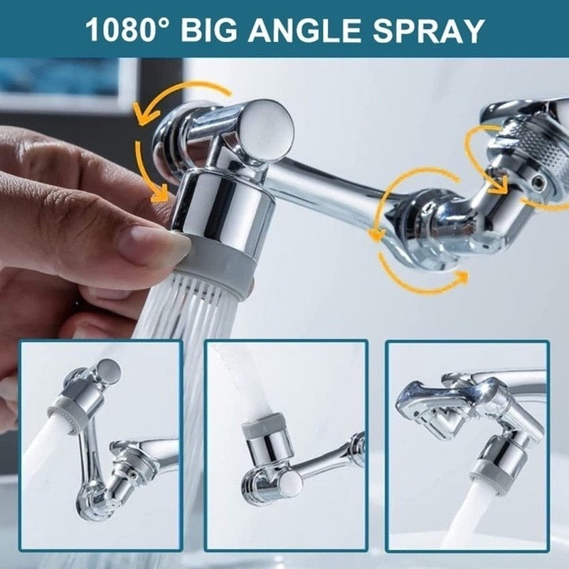 1080° Full Rotating Universal Faucet Tap Extender