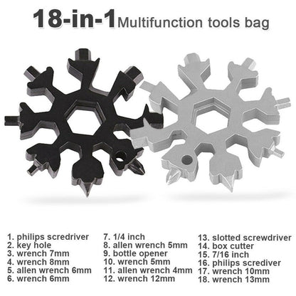 Saker 18-in-1 Stainless Steel Snowflakes Multi-tool