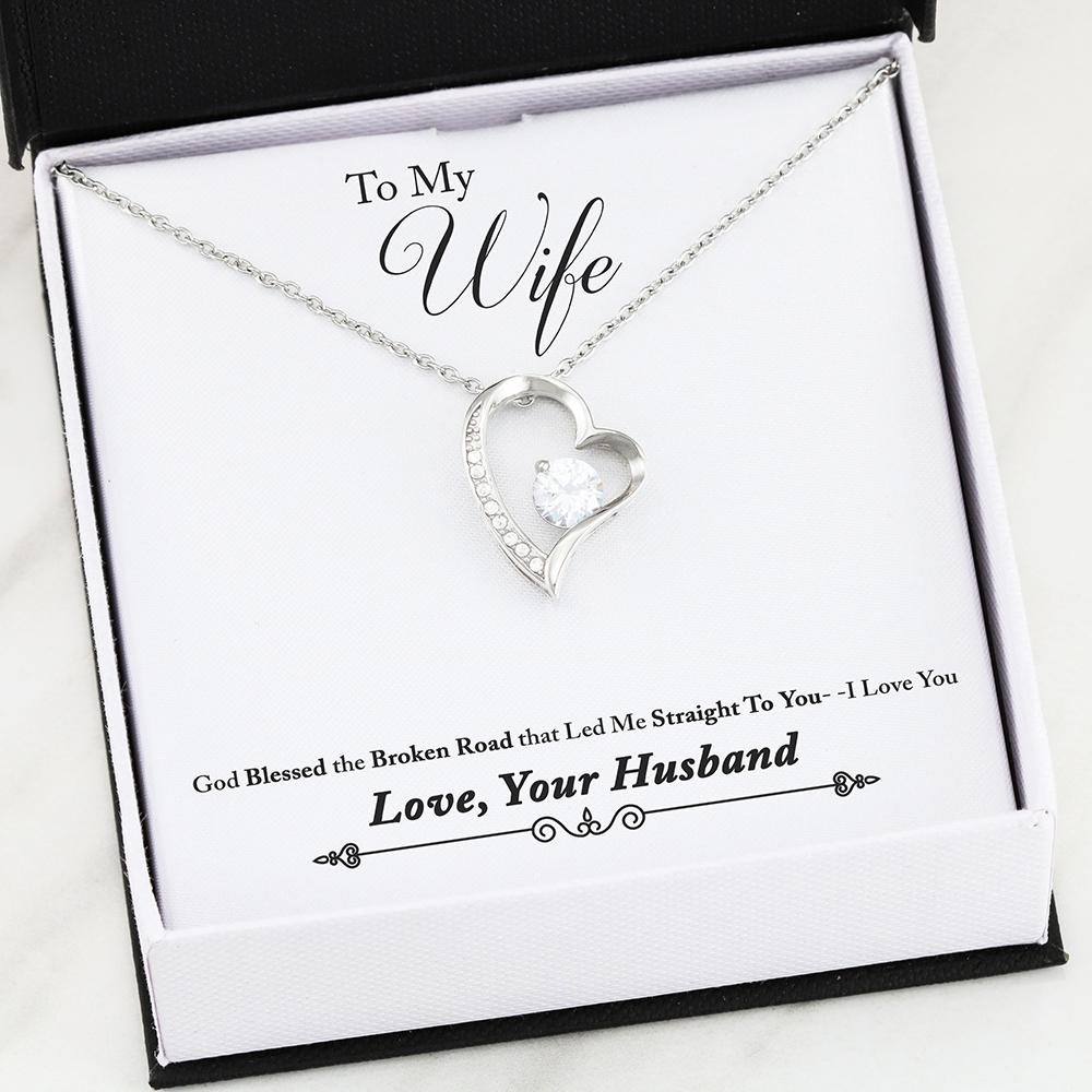 Forever Love Necklace - Husband 2 Wife -Broken Road