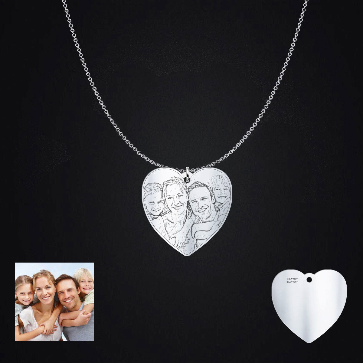 Love Family Photo Pendant