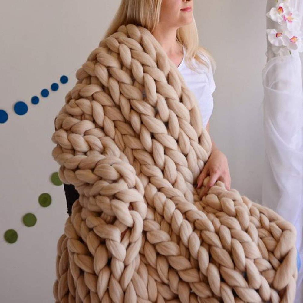 Handmade Chunky Knit Blanket