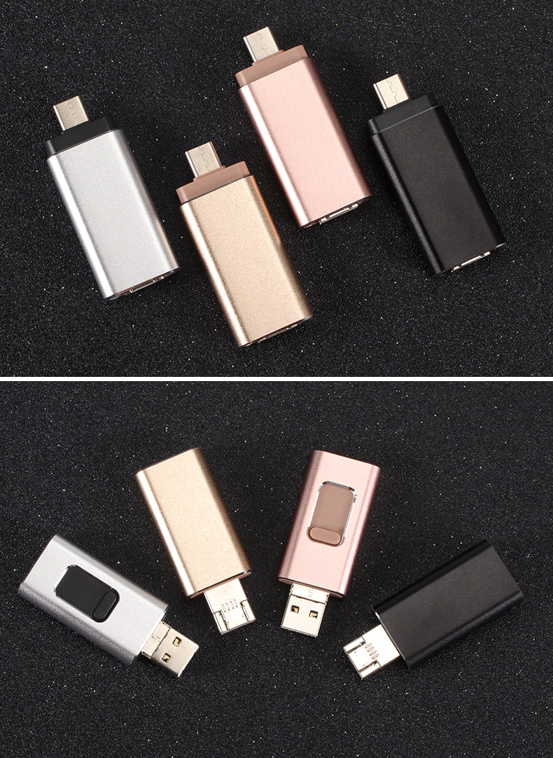 Portable Type C USB Flash Drive for iPhone, iPad & Android